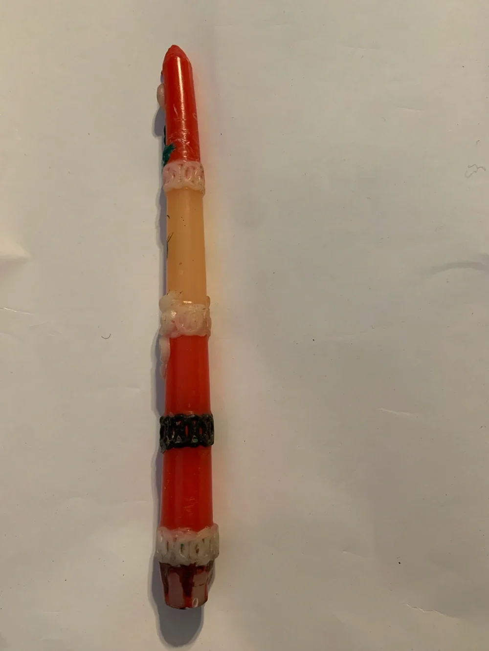 1 Pc. Santa Claus Taper Candle Anthropomorphic Kitschy Christmas 3-D 10